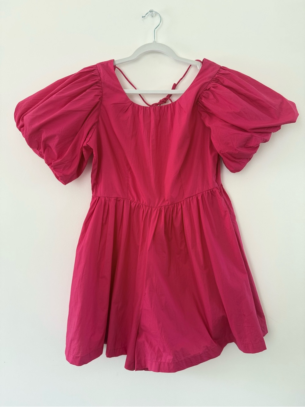 NWT Anthropologie Puff-Sleeve Romper Vibrant Brunch Summer Vacation Size 6 - Picture 4 of 14